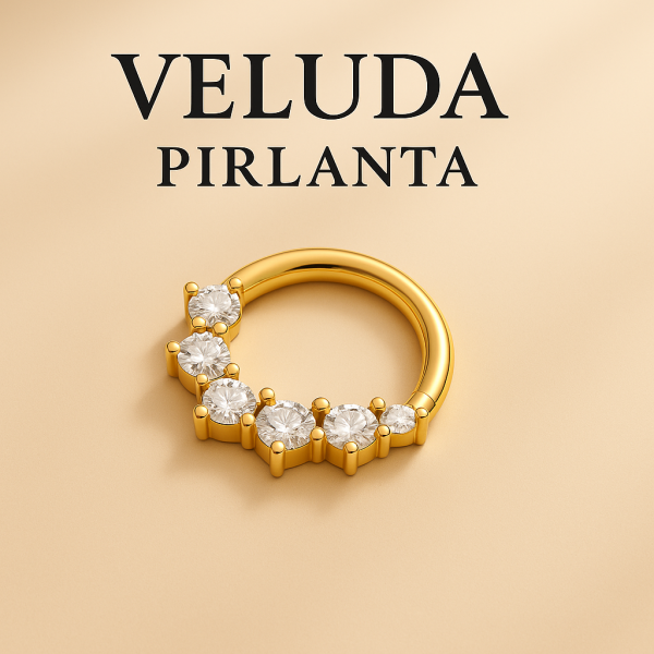Asteria Yıldızlı Gökyüzü Çemberi Pırlanta Piercing