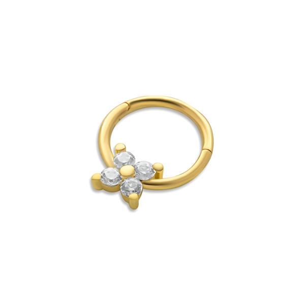 Floreva Kadınsılık Romantik Pırlanta Halka Piercing