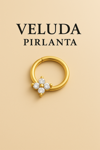 Floreva Kadınsılık Romantik Pırlanta Halka Piercing