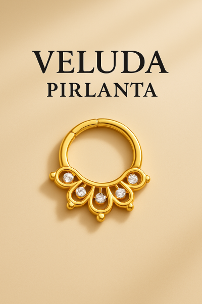 Coronelle Asil Çarpıcı Halka Pırlanta Piercing