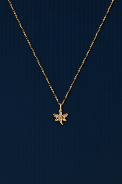 Luna Özgürlük İçsel huzur Yusufçuk Altın Kolye