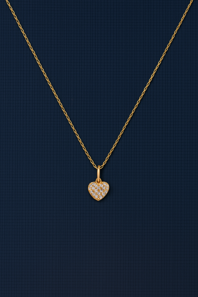 Amora Zamansız Sevgi Kalp Altın Kolye