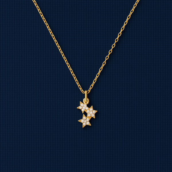 Stella Gecenin En Parlak Yıldızı Üç Parlak Yıldız Altın Kolye