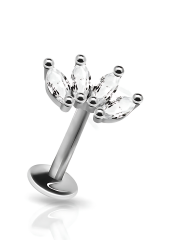 Serenna Açmakta Olan Çiçek Naifliği Cerrahi Çelik Piercing