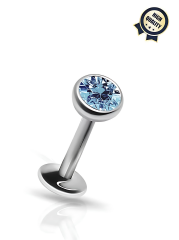 Aqua Su Berraklığı Cerrahi Çelik Labret Piercing