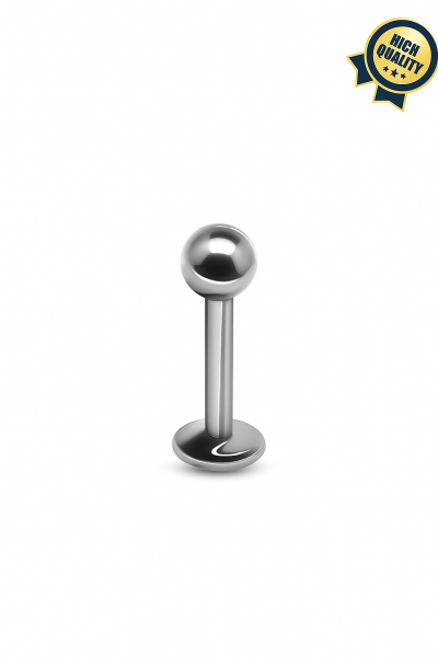 Toplu Cerrahi Çelik Gümüş Labret Piercing