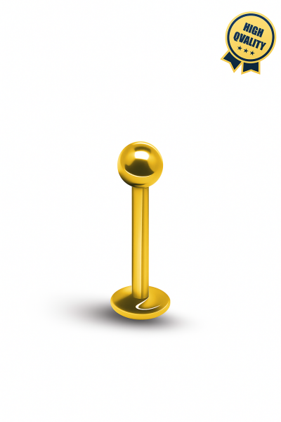 Toplu Cerrahi Çelik Gold Labret Piercing