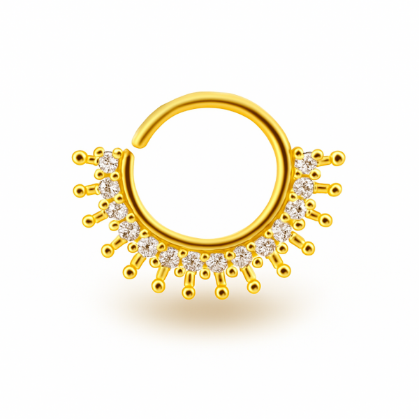 Elara Yıldızların Çevreye Saçtığı Işık Cerrahi Çelik Halka Piercing