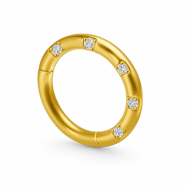 Calyra Dingin Rafine Modern Klasik Çizgide Cerrahi Çelik Halka Piercing