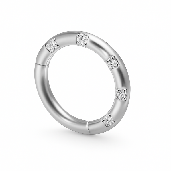 Calyra Dingin Rafine Modern Klasik Çizgide Cerrahi Çelik Halka Piercing