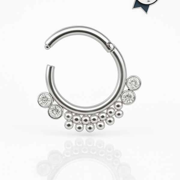 Lunara, Ay Işığında Parlayan Su Damlaları Cerrahi Çelik Halka Piercing