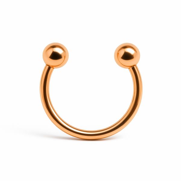 Toplu Yarım Halka Rose Gold Renk Cerrahi Çelik Piercing