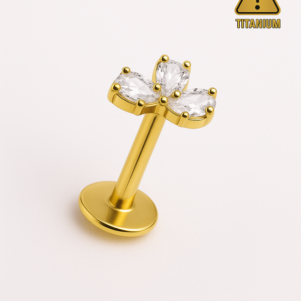 Trevi Dileklerini Stilinle Taşımak İsteyenler İçin Titanyum Arkası Düz Labret Piercing