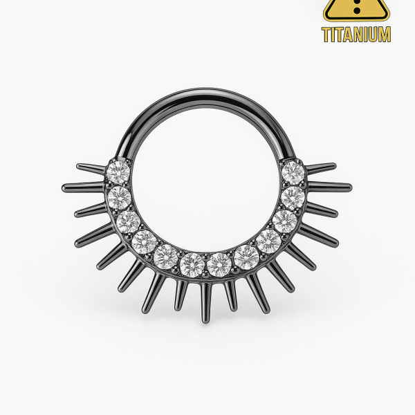 Solix, Cesur Parlayanlar İçin  (Titanyum Gizli Kilit Halka Piercing)