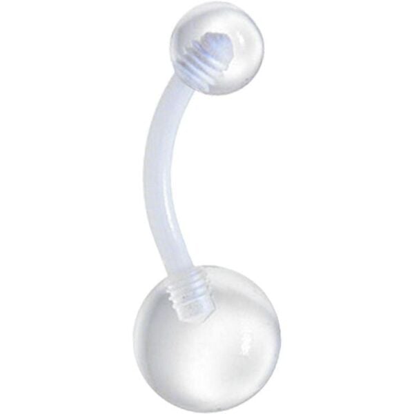 Standart Kalınlık Bioplast Plastik Göbek Piercing